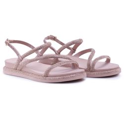 Sandalia Papete Strass Cristal Ostra - YESBK200NC - Ipê Mulato
