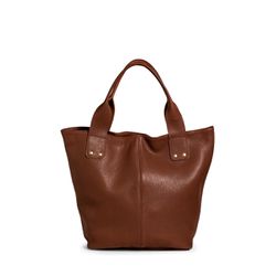 Bolsa Sacola Couro Legítimo Alça de Ombro Fechamen... - Ipê Mulato