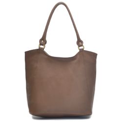 Bolsa Sacola Couro Legítimo Alça de Ombro Fechamen... - Ipê Mulato