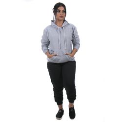 Conjunto Moletom Feminino Calça Preta e Blusa De M... - Ipê Mulato