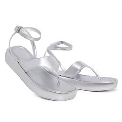 Papete Sandália Flatform Prata - IPE1000258 - Ipê Mulato