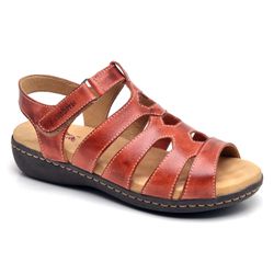 SANDALIA FEMININA ISTTONY CONFORTO 219/1 CENOURA -... - ISTTONY SHOES