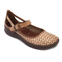 Sapatilha Feminina Com Detalhes Em Laser Taupe - F... - ISTTONY SHOES