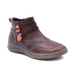 Bota Feminina isttony de Cano Curto Café - IS00202... - ISTTONY SHOES