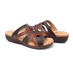 Sandália Feminina Anabela Conforto Isttony Café - ... - ISTTONY SHOES