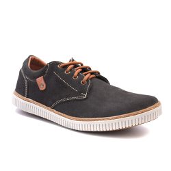Sapatenis Casual Masculino Isttony Camurça Grafite... - ISTTONY SHOES