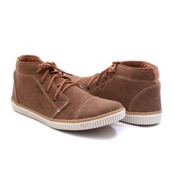 Sapatenis Casual Cano Médio Masculino Isttony Camu... - ISTTONY SHOES