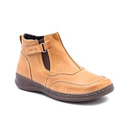Bota Feminina de Cano Baixo Isttony Confort Amarel... - ISTTONY SHOES