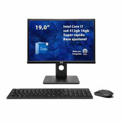 All In One I7 ital 19 Pol Ssd 512GB 16GB Ram Bluetooth e Wif... - TALCAR ACESSÓRIOS