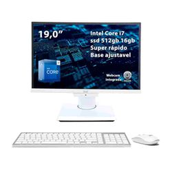 All In One I7 ital 19 Pol Ssd 512GB 16GB Ram Bluetooth e Wif... - TALCAR ACESSÓRIOS