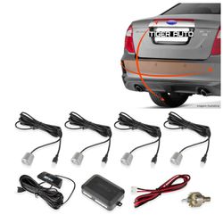 Sensor de Estacionamento Ré 4 Pontos Prata 18,5mm Tiger - 0... - TALCAR ACESSÓRIOS