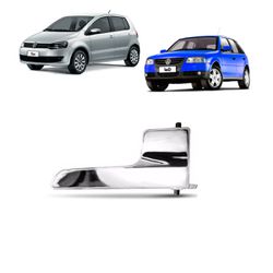 MACANETA INTERNA CROMADA PORTA GOL G4 IV FOX 4PT METAL LD 21... - TALCAR ACESSÓRIOS