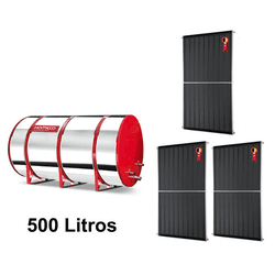 Boiler Solar 500l Baixa Pressão c/ 3 Placas 2,00 x... - Itapiscinas