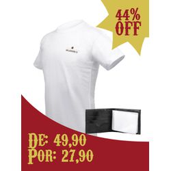 Camiseta Baladeiros Branca + Carteira - KIT0011CBC - Ivan Ghermany