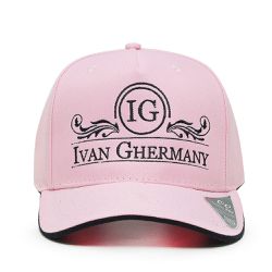 Boné Ivan Ghermany Rosa Com Bordado Preto - BN2002... - Ivan Ghermany