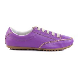 Sapatênis Feminino Sintético de Elástico Cor Roxo ... - Izabela Araújo Calçados