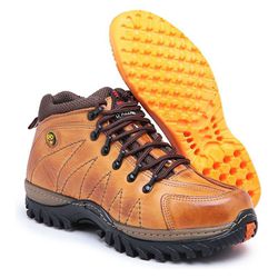 Bota Adventure Masculina Em Couro Tan 203 - J Calçados