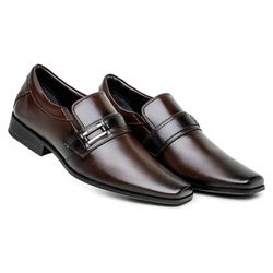 Sapato Masculino Social Liso Café 70183 - J Calçados