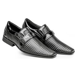 Sapato Social Masculino Preto Verniz 70194 - J Calçados
