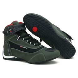 Tênis Atron Shoes Para Motoqueiro Refletivo Cinza ... - J Calçados