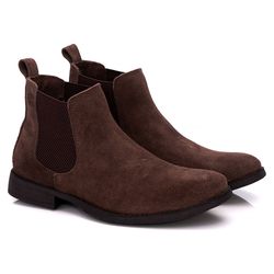 Bota Chelsea Masculina Marrom Polo North - Café 17... - J Calçados