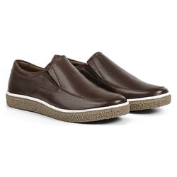 Sapatênis Masculino Crepe Couro Pinhão 5002 - J Calçados