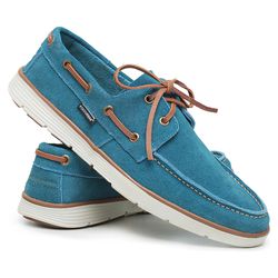 Dockside Azul Turquesa Masculino Camurça Polo Urba... - J Calçados