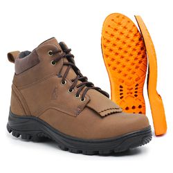 Coturno Country Classic Em Couro Areia 2310 - J Calçados
