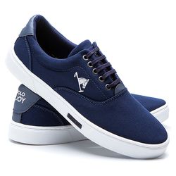 Sapatênis Masculino Casual Urbano Azul Marinho Pol... - J Calçados