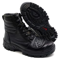 Coturno Militar Cano Médio Preto 5167-01 - J Calçados
