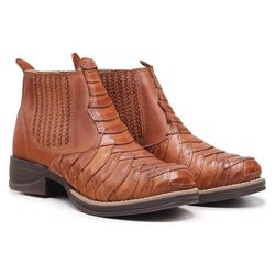 Bota Country Masculina Escamada Tan 197 - J Calçados