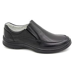 Sapato Conforto Preto Masculino 2711-01 - J Calçados