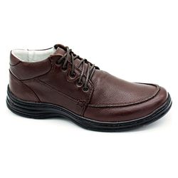 Sapato Linha Conforto Masculino Marrom - Café 2710... - J Calçados