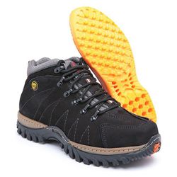 Bota Adventure Masculina Em Couro Preta 203 - J Calçados