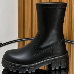 Bota Coturno Feminino Bloguerinha Napa Macia Trato... - JECY SHOES