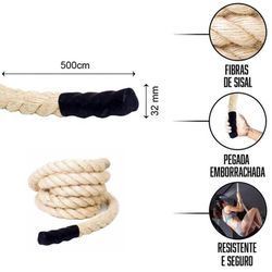 Corda Sisal 5 Metros - J.F.M. JFIT SPORTS LTDA