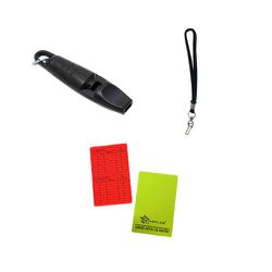 Kit Apito c/ cordao e Cartao Arbitragem Campo - J.F.M. JFIT SPORTS LTDA