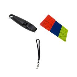 Kit Apito c/ cordao e Cartao Arbitragem Futsal - J.F.M. JFIT SPORTS LTDA