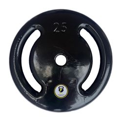 Anilha 25kg Emborrachada Revestida Vazada Peso Mus... - J.F.M. JFIT SPORTS LTDA