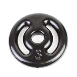 Anilha 03kg Vazada Revestida Emborrachada Peso Mus... - J.F.M. JFIT SPORTS LTDA