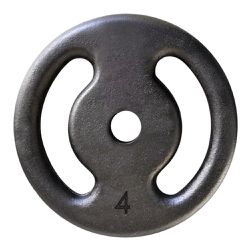 Anilha 04kg Vazada De Ferro Pintado Peso Musculaçã... - J.F.M. JFIT SPORTS LTDA