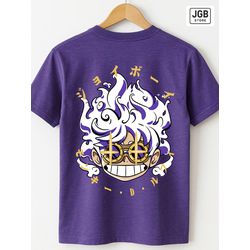 Camiseta Feminina One Piece Roxa – Luffy Gear 5 Jo... - JGB STORE