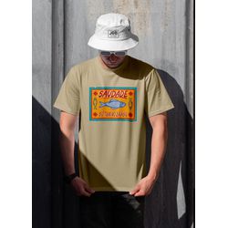 Camiseta Feminina Saudade Bege – Minimalista Algod... - JGB STORE