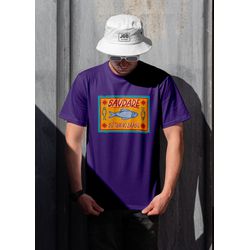 Camiseta Feminina Saudade Roxa – Minimalista Algod... - JGB STORE