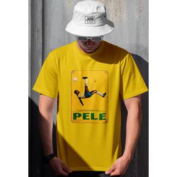 Camiseta Oversized Masculina Pelé Ousy Amarela – S... - JGB STORE