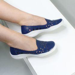 Sapatilha Joy em Couro cor Navy Cod. ET0013/06 - ... - J.GEAN ATACADO