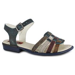 Sandália Salto Baixo J.gean Dual Comfort Couro Leg... - J.GEAN ATACADO