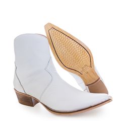 Botina Country Masculina Bico Fino Couro Legítimo ... - JM Country