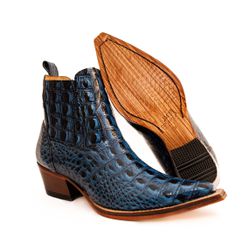 Botina Country Masculina Bico Fino Couro Legítimo ... - JM Country