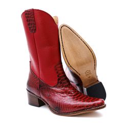Bota Texana Feminina Cano Médio Couro Legítimo Bov... - JM Country